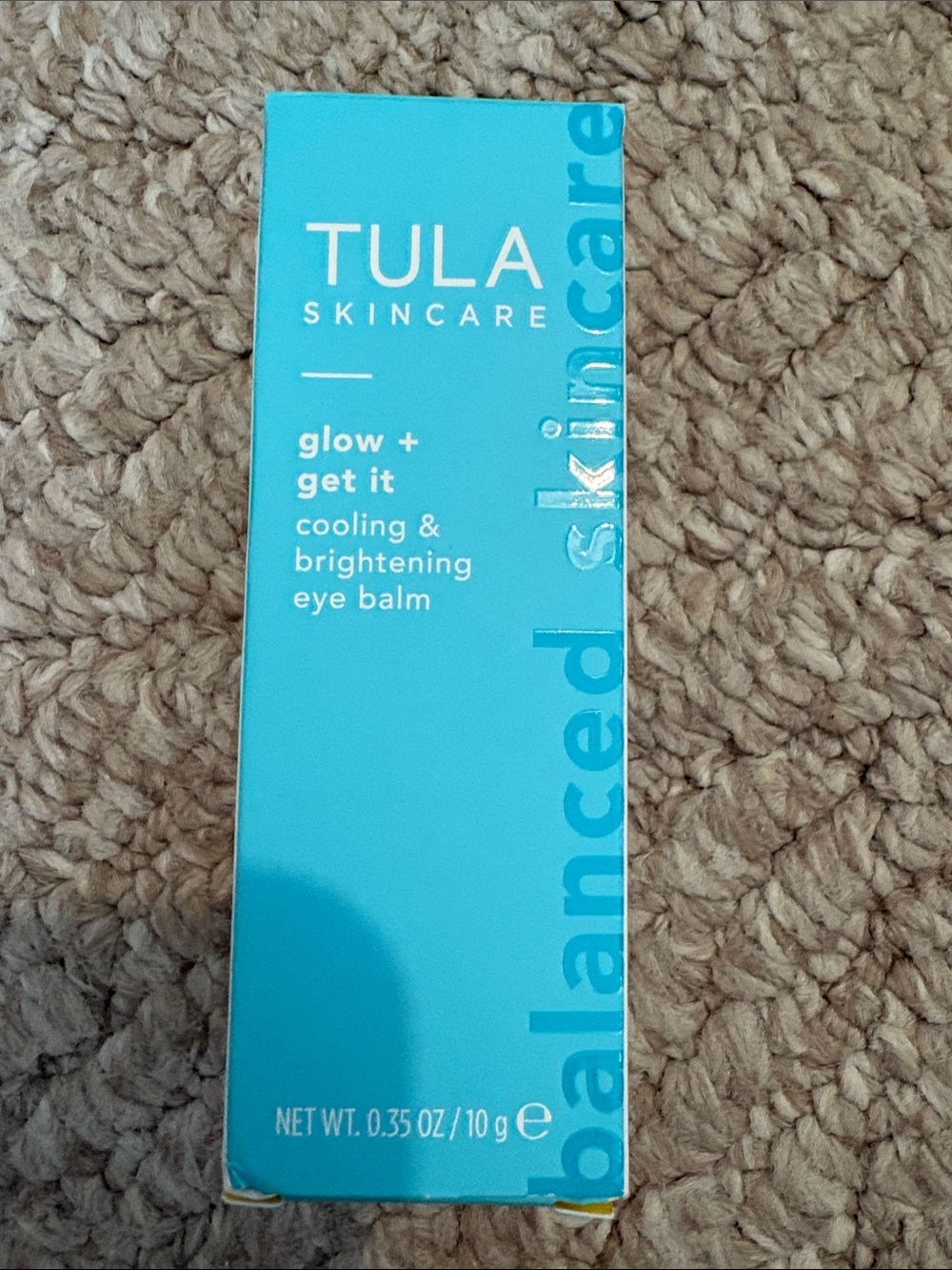 Tula Glow + Get It cooling & brightening eye balm